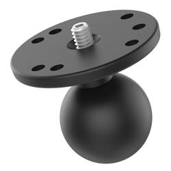 RAM® Ball Adapter with Round Plate and 1/4"-20 Threaded Stud - C Size