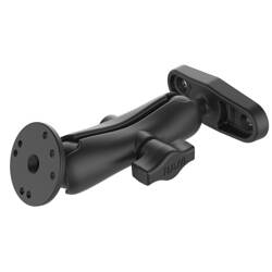 RAM® Double Ball Mount with Round Plate and 2 7/8" Hole Pattern Base