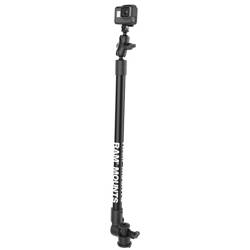 RAM® Tough-Pole™ Camera Mount with Single Pipe & RAM® Track-Node™ Base