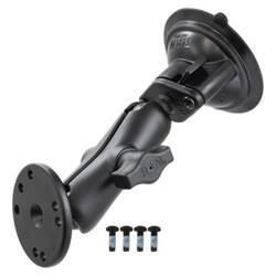 RAM® Twist-Lock™ Suction Cup Mount with Round Plate & Hardware