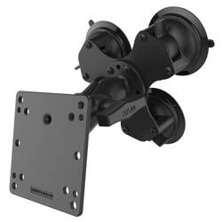 RAM® Twist-Lock™ Triple Suction Mount with 100x100mm VESA Plate - Short