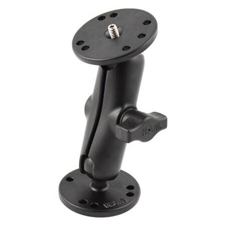 RAM® Double Ball Mount with 1/4"-20 Male Thread - B Size Medium