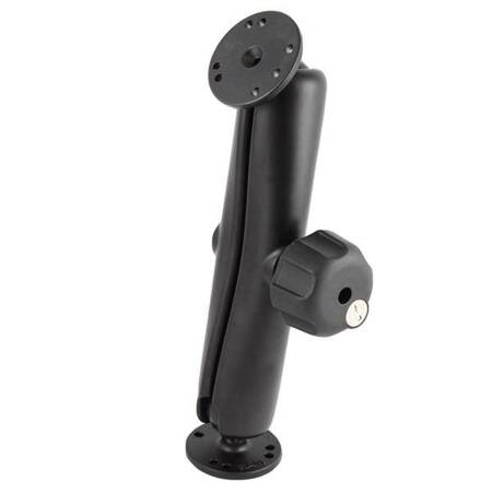 RAM® Double Ball Mount with Key Lock Knob - C Size Long