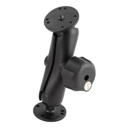 RAM® Double Ball Mount with Key Lock Knob - C Size Medium