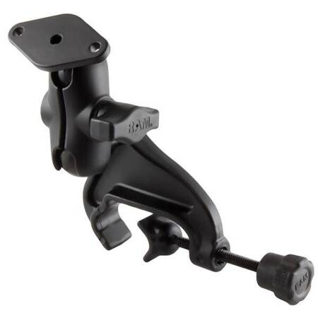 RAM® Double Ball Yoke Clamp Mount with Diamond Plate - Short