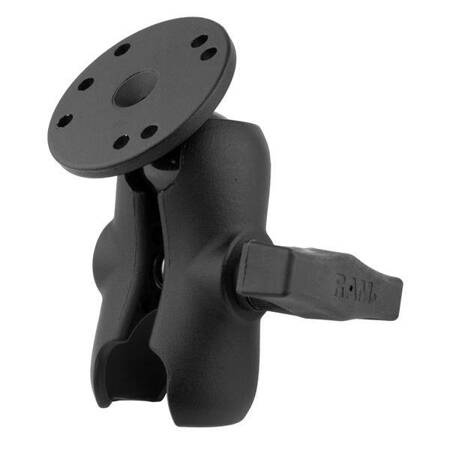 RAM® Double Socket Arm with Round Ball Plate - C Size Short