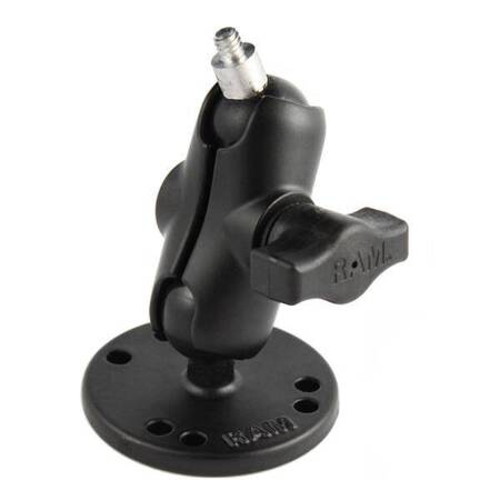 RAM® Drill-Down Double Ball Mount with 1/4"-20 Threaded Stud