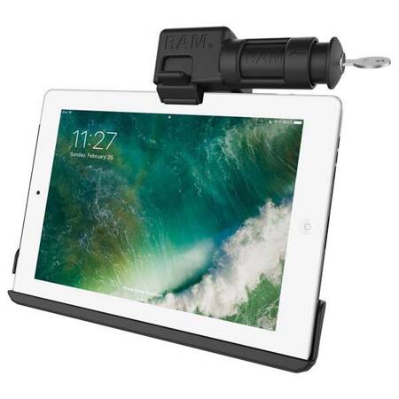 RAM® EZ-Roll'r™ Keyed Locking Holder for iPad 6th Gen, Air 2 + More