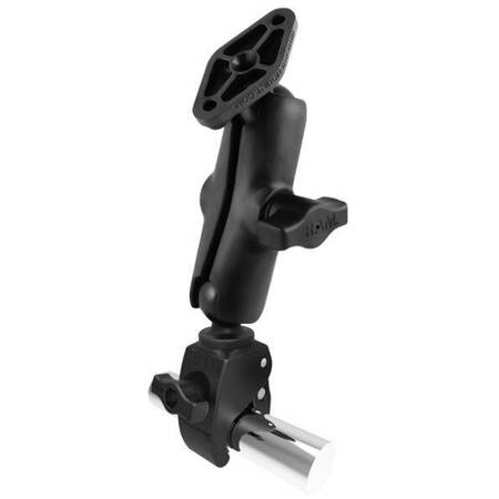 RAM® Tough-Claw™ Small Clamp Mount with Composite Diamond Plate