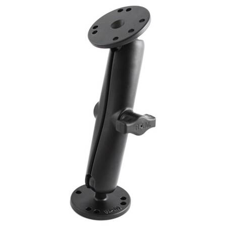 RAM® Universal Double Ball Mount with Two Round Plates - B Size Long