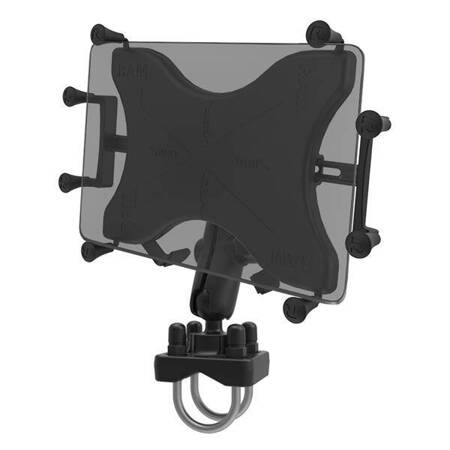RAM® X-Grip® Mount with Double U-Bolt Base for 9"-11" Tablets