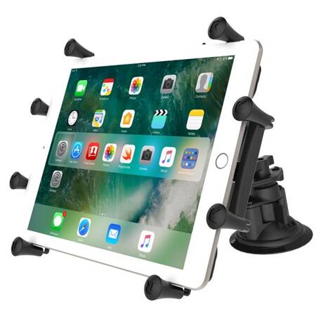 RAM® X-Grip® with Twist-Lock™ Pivot Suction for 9"-11" Tablets - Short
