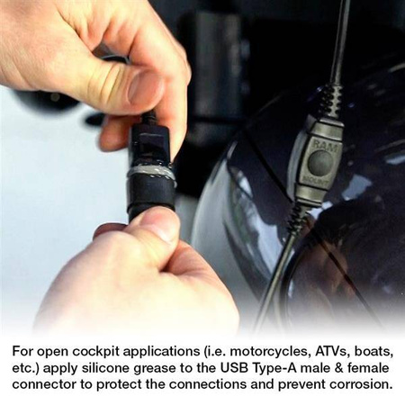 RAM® Tough-Charge™ with X-Grip® 15W Waterproof Wireless Charging Holder