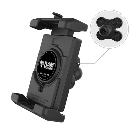 RAM® Quick-Grip™ Pro XL Phone Holder with Ball & Vibration Damper