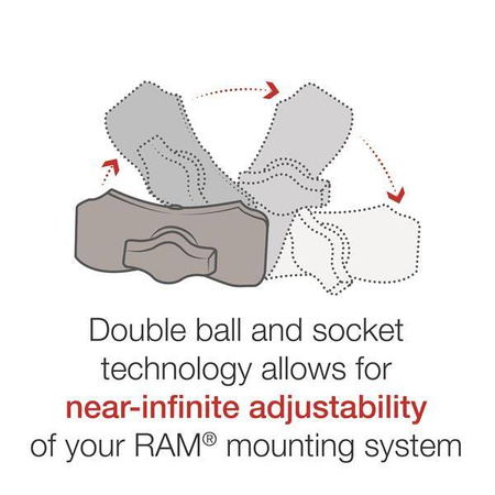 RAM® Quick-Grip™ XL Phone Mount with RAM® Tough-Strap™ Handlebar Base