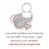 RAM® Tough-Strap™ Double Ball Mount with Universal Action Camera Adapter