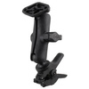 RAM® Tough-Clamp™ Small Double Ball mount with Diamond Plate