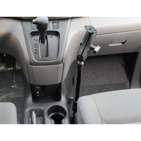 RAM® Pod HD™ Vehicle Mount with 12" Aluminum Rod and Diamond Plate