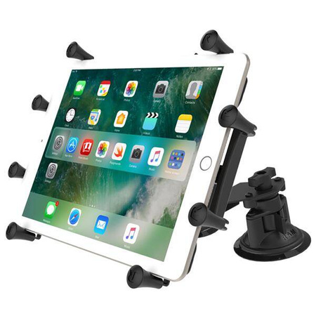RAM® X-Grip® with Twist-Lock™ Pivot Suction for 9"-11" Tablets - Medium