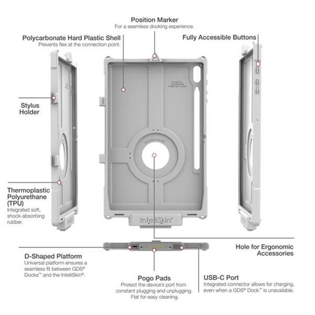 IntelliSkin® Next Gen for Samsung Tab S8+, S7+ & S7 FE 12.4" - Gray