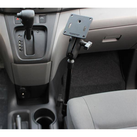 RAM® Pod HD™ Vehicle Mount with 12" Aluminum Rod and 75x75mm VESA Plate