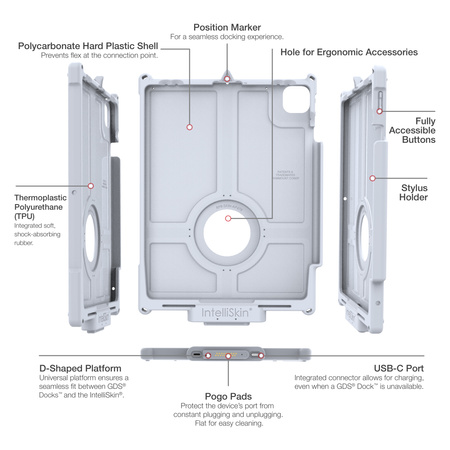 IntelliSkin® Next Gen for iPad Pro 13 (M4), Air 13 & Pro 12.9 - Gray