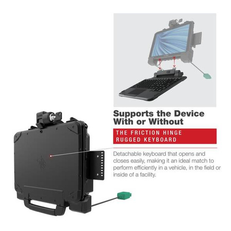 RAM® Power + Dual USB Locking Dock for Zebra ET8x 2-in-1 Tablet