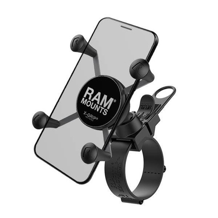 RAM® X-Grip® Phone Mount with RAM® EZ-Strap™ Rail Mount