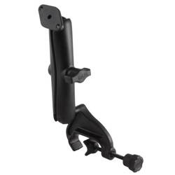 RAM® Double Ball Yoke Clamp Mount with Diamond Plate - Long