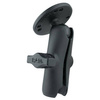 RAM® Double Socket Arm with Round Plate - B Size Medium