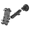 RAM® Quick-Grip™ XL Phone Mount with Twist-Lock™ Suction Cup - Long