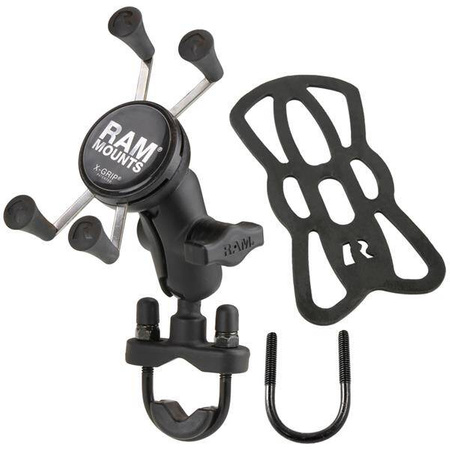 RAM® X-Grip® Phone Mount with Handlebar U-Bolt Base - Short