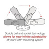 RAM® X-Grip® Phone Holder with Composite Double Socket Arm