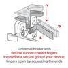 RAM® Finger-Grip™ Universal Mount with Strap Hose Clamp Base