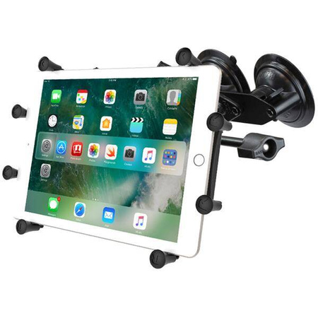 RAM® X-Grip® with Dual Suction for 9"-11" Tablets - Flat Plate