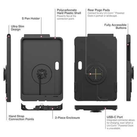 IntelliSkin® Thin-Case™ for Tab Active5 Pro & 4 Pro (Rear Pogo Pads)