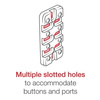 RAM® Finger-Grip™ Universal Holder with RAM® EZ-Strap™ Rail Mount