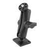 RAM® Double Ball Mount with AMPS Plate and 1/4"-20 Action Camera Adapter