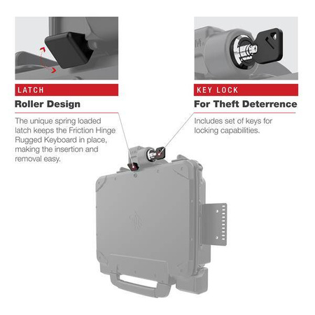 RAM® Powered Locking Dock for Zebra ET8x 2-in-1 Tablet