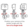 RAM® Tough-Claw™ Clamp Mount with Action Camera Adapter - Aluminum
