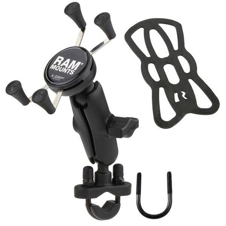 RAM® X-Grip® Phone Mount with Handlebar U-Bolt Base - Medium