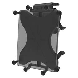 RAM® X-Grip® Mount with Glare Shield Clamp Base for 9"-11" Tablets