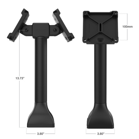 RAM® 14" Pedestal Mount with Dual 100mm VESA Adapters