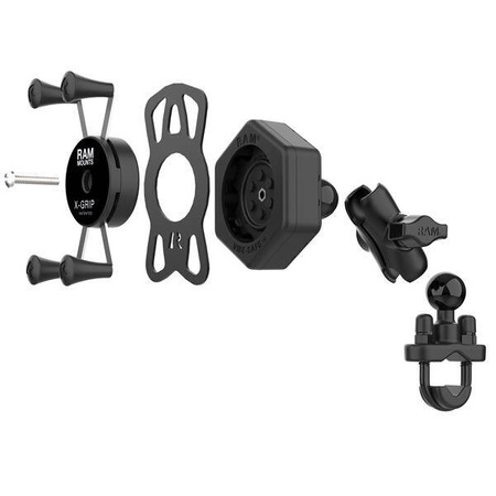 RAM® X-Grip® Phone Mount with Vibe-Safe™ & U-Bolt Base - Short