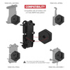 RAM® Vibe-Safe™ with NPT Adapter for 2-Hole Holders