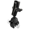 RAM® Tough-Claw™ Medium Clamp Base with Double Socket Arm