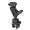 RAM® Tough-Claw™ Small Clamp Mount with Round Plate Adapter - Short