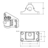 RAM® Tube Jr.™ with RAM® Universal Adapt-A-Post™ Bulkhead Base