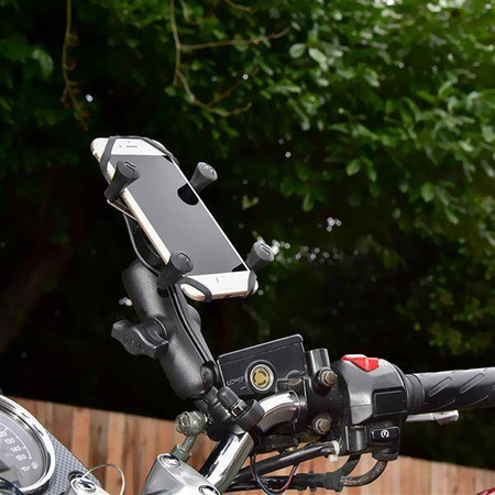 RAM® X-Grip® Phone Mount with Handlebar U-Bolt Base - Medium