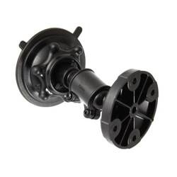 RAM® Snap-Link™ Short Double Socket Suction Cup Mount with Round Plate